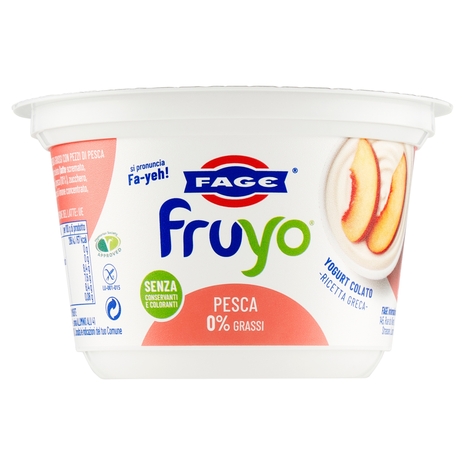 Fruyo Yogurt 0% Grassi alla Pesca, 150 g